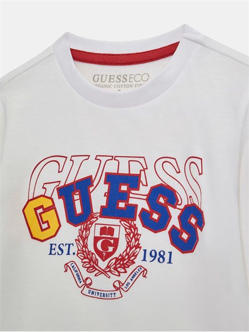 t-shirt boy white GUESS | N5RI01K8HM4/G011